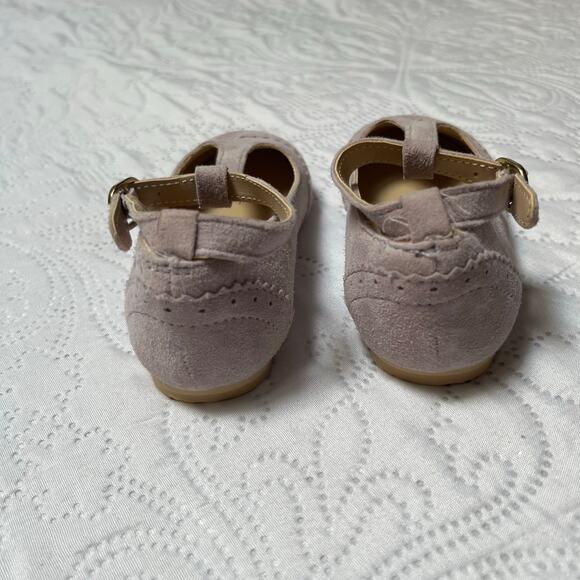 Janie and Jack Leather T Strap Mary Jane Flats Size 5 - Picture 6 of 8